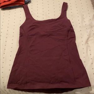 Maroon Lulu lemon tank